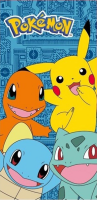 Pokemon - Strandtuch - Group - Pikachu, Glumanda,...