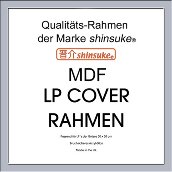 LP Plattencover Rahmen  - Wechselrahmen - silber - innen 31,5x31,5 cm