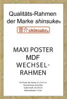 Rahmen Maxi 61x91,5 cm - Wechselrahmen - MDF Buche