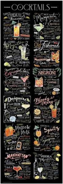 Cocktails - Türposter - Rezepte