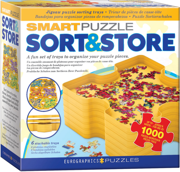 Puzzle Zubehör Puzzleteil Sortieschalen 6er Set, stapelbar