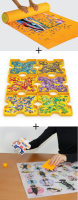 DeLuxe 3er Set Puzzle Zubehör Puzzleleim + Puzzlematte + 6 Sortierschalen