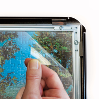 Puzzle Alu Rahmen für 1000er Aluminium Klappleisten Rahmen aufgebaut