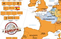 Rubbelkarte Landkarten - Rubbelkarte - Politische Europakarte Mini