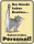 Katzen haben Personal - Fun-Schilder - Blechschild