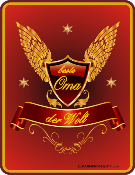 Beste Oma der Welt - Fun-Schilder - Blechschild