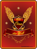 Beste Oma der Welt - Fun-Schilder - Blechschild