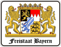 Freistaat Bayern - Fun-Schilder - Blechschild