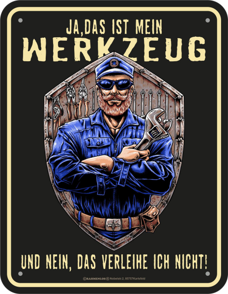 Schrauber - Fun-Schilder - Mein Werkzeug