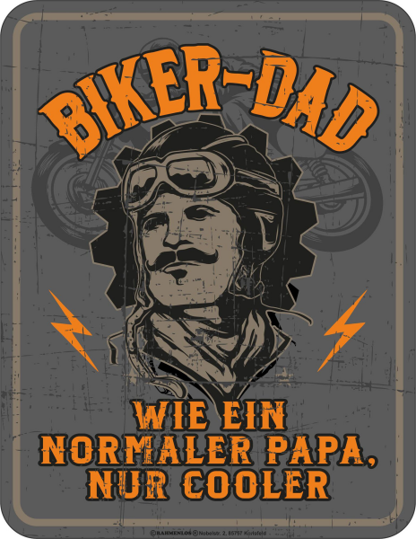 Biker  - Fun-Schilder - Dad