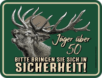 Jäger - Fun-Schilder - Über 50