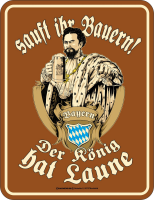 Beer - Fun-Schilder - Sauft ihr Bauern!