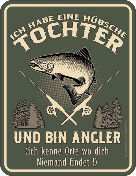 Angeln - Fun-Schilder - Tochter