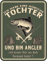 Angeln - Fun-Schilder - Tochter