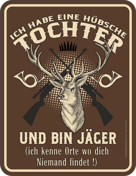 Jäger - Fun-Schilder - Tochter