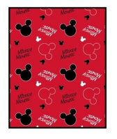 Mickey Mouse - Strandtuch - Symbole - Fleecedecke