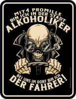 Fahrer - Fun-Schilder - Promille