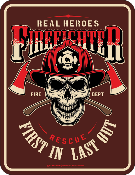 Feuerwehr - Fun-Schilder - Firefighter