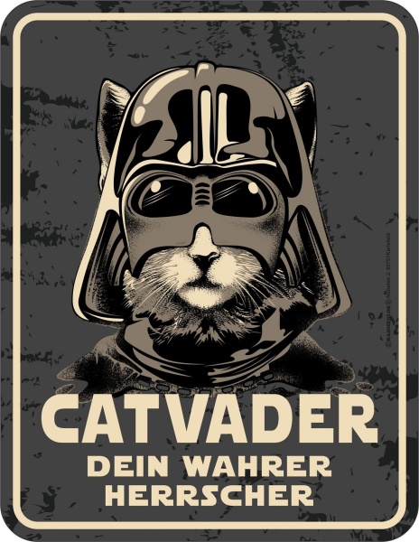 Katze - Fun-Schilder - Catvader