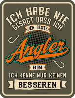 Angeln - Fun-Schilder - Bester Angler