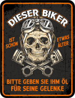 Biker - Fun-Schilder - etwas älter