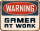 Warning - Fun-Schilder - Gamer at Work