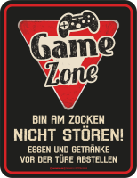 Gaming - Fun-Schilder - Game Zone