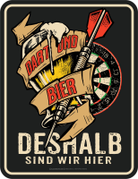 Bier - Fun-Schilder - Darts