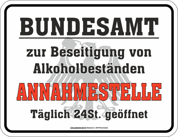 Fun - Fun-Schilder - Bundesamt