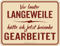 Fun - Fun-Schilder - beinahe gearbeitet