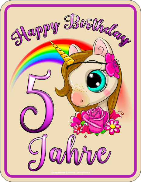 Geburtstag - Fun-Schilder - Happy Birthday 5