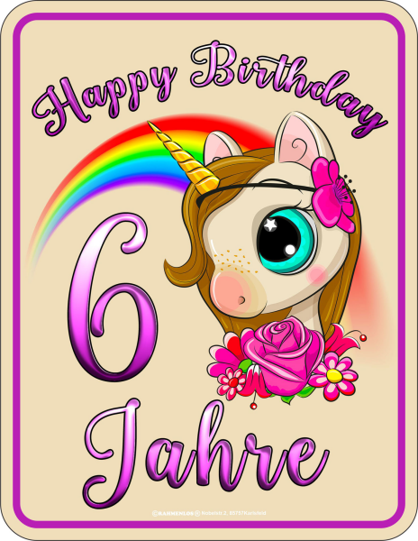 Geburtstag - Fun-Schilder - Happy Birthday 6