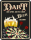 Bier - Fun-Schilder - Dart beginnt mit Bier
