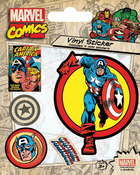 Marvel Comics - Sticker-Sets - Captain America Retro