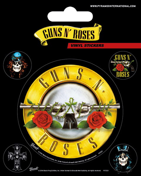 Guns N Roses - Sticker-Sets - Bullet Logo
