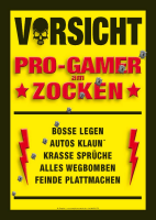 Gaming - Sticker - Progamer am Zocken
