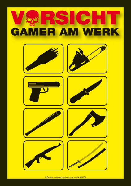 Gaming - Sticker - Progamer Waffen