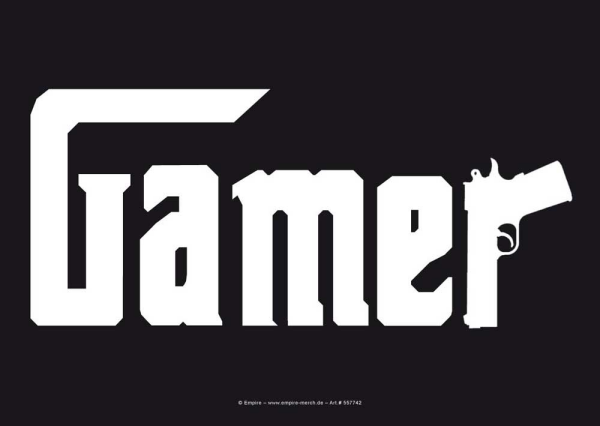 Gamer - Sticker - Gun Logo