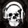 Skull - Sticker - Headphones