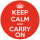 Keep Calm - Sticker - and Carry On
