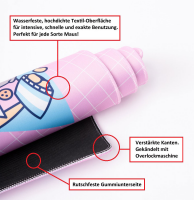 Pusheen - Schreibtischunterlage - Gaming Mousepad