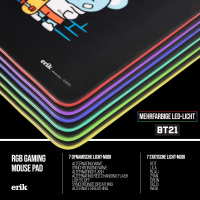 BT21 - Schreibtischunterlage - Gaming Mousepad LED