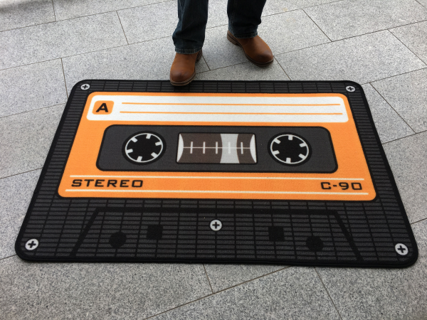 Cassette Tape Orange - 80x120cm Teppiche