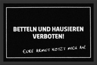 Fußmatte - Betteln & Hausieren verboten