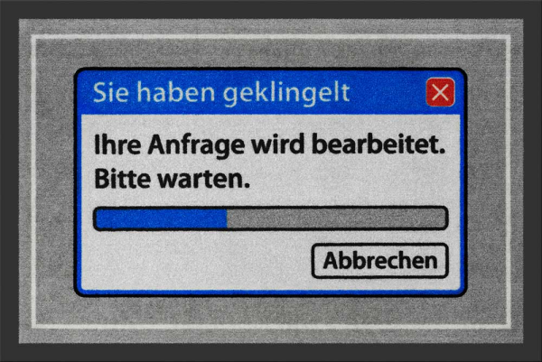 Fußmatte - Ihre Anfrage wird bearbeitet