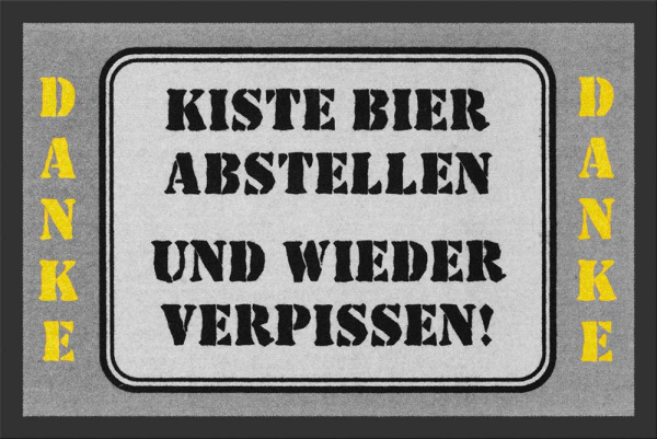 Fußmatte - Kiste Bier abstellen