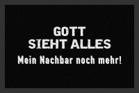 Fußmatte - Gott sieht alles