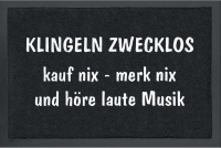Fußmatte - Klingeln zwecklos