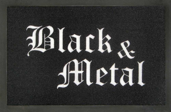 Fußmatte - Black & Metal