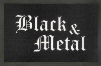 Fußmatte - Black & Metal